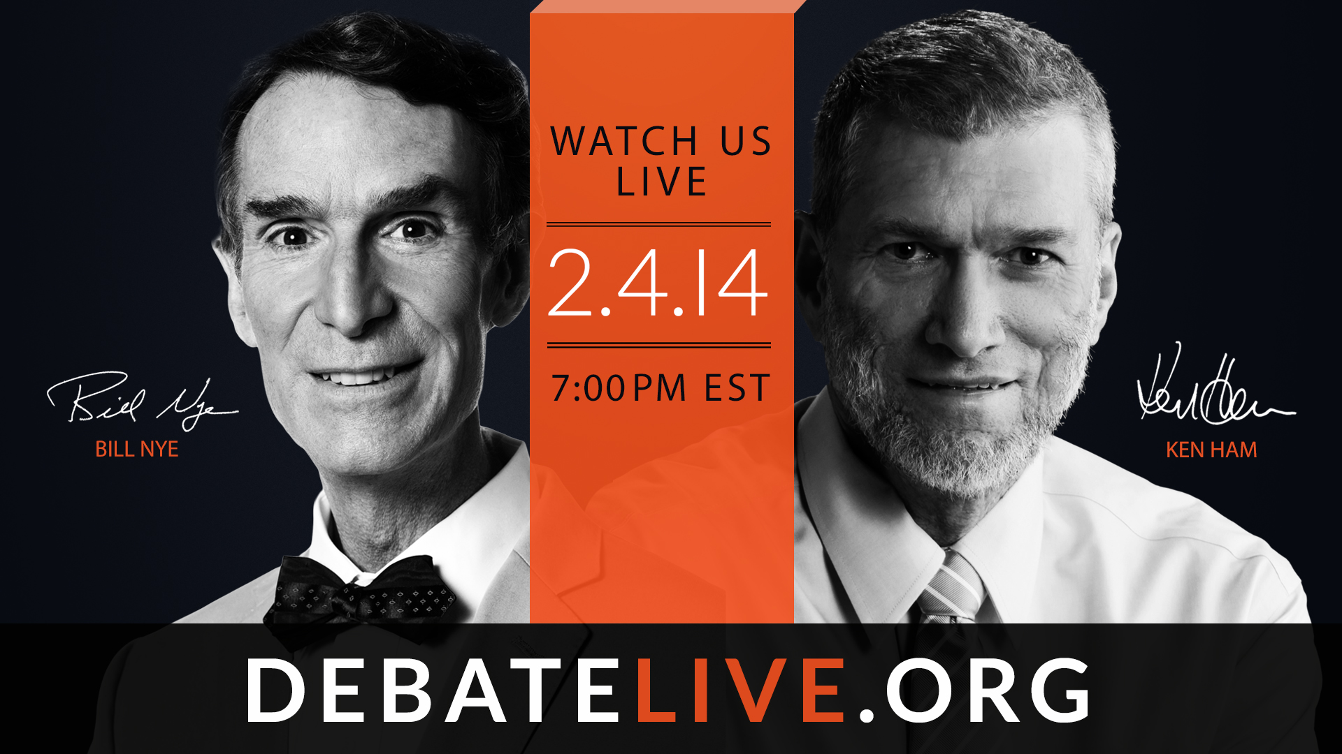 Watch the Creation Debate Between Ken Ham & Bill Nye the Science Guy Live Online
